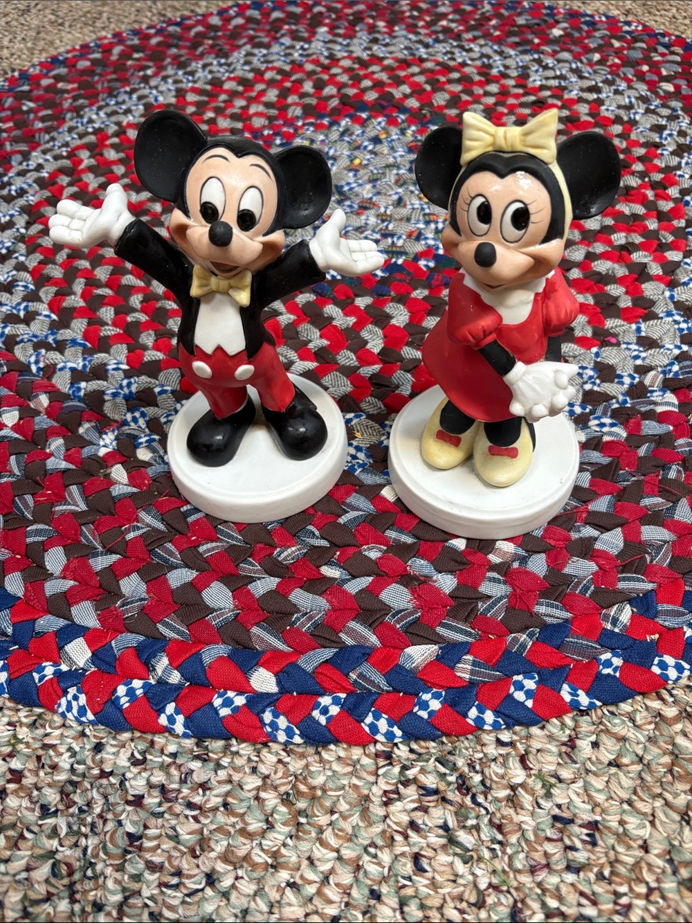 Disney Mickey & Minnie Figurine Set - Vintage 1988 made in Korea